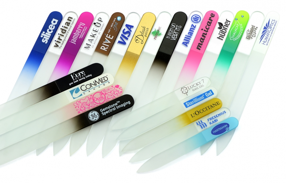 Promotional Glass Nail File, 135mm