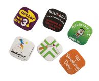 Promotional 32mm Square Button Badge 