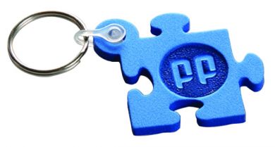 Promotional Embossed Foam Keyring