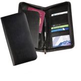 Personalised Balmoral Leather Deluxe Zipped Travel Wallet