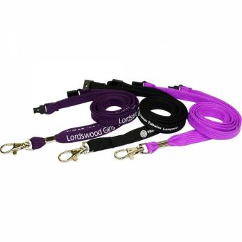 Printed 10mm Tubular Polyester Lanyard