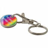 Printed Full Colour Trolley Coin Keyring