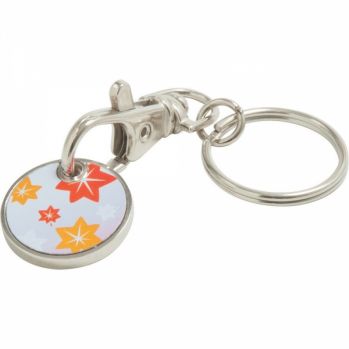 Printed Full Colour Trolley Coin Keyring