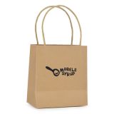 Printed Brunswick Small Natural Paper Bag