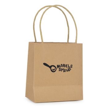 Printed Brunswick Small Natural Paper Bag