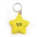 Promotional Stress Reliever Star Keyring