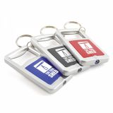 Promotional Sofia Plastic Bottle Opener Torch Keyring