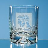 Engraved Dimple Base Whisky Tumbler