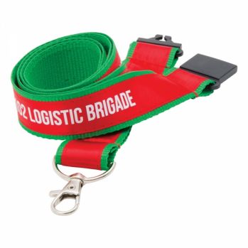 Promotional 20mm Printed Satin Applique Lanyard