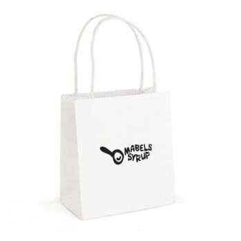 Promotional Brunswick Small White Paper Bag