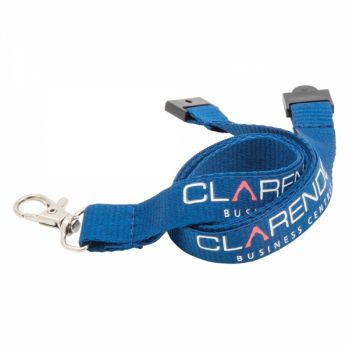 Promotional 15mm Flat Polyester Lanyard