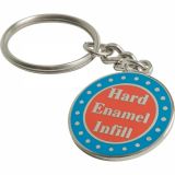 Bespoke Stamped Hard Enamel Metal Keyring