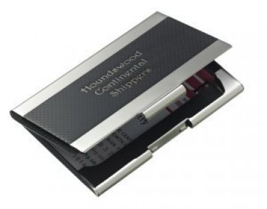 promotional Black Garda Card Case Business Card Holder