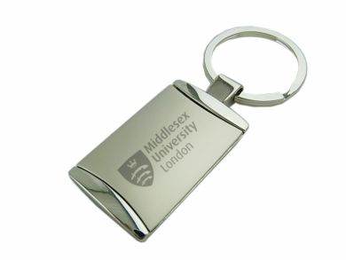 Engraved Metal Ascot Keyring