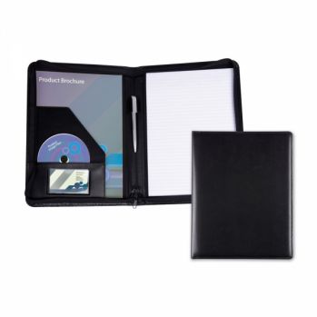 Promotional Belluno A4 Zipped Conference Folder 