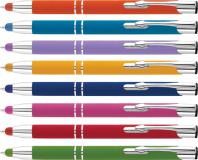 Promotional Electra Classic DK/LT Soft Touch Stylus Ballpen