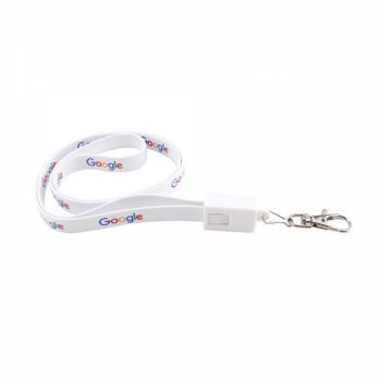 Promotional 2-in-1 Charging Cable Lanyard