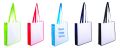 Printed Non Woven Contrast Shopping Bag with Coloured Gusset
