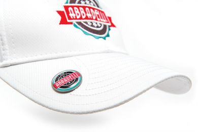Golf Cap With Magnetic Ball Marker To The Peak