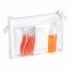 Branded Orange Spa Set in a Clear PVC White Trim  Bag