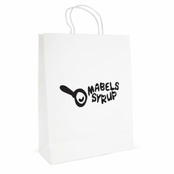 Branded Brunswick White Large Paper Bag