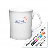 Personalised White Marlborough China Mug