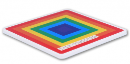 Recycled Eco Full Colour Deluxe Square Coaster 