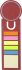 Promotional All in One Bookmark/Ruler/Sticky Notes