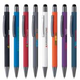 Full Colour Printed Bowie Soft Touch Stylus Pen