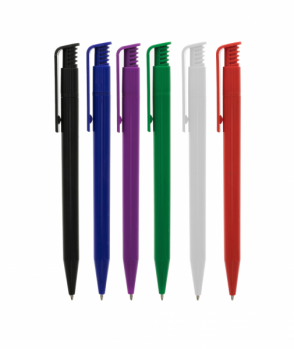 Promotional Solid Calico Ballpen - Coloured Barrel 