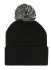 Branded Acrylic Roll Up Beanie With Pom Pom
