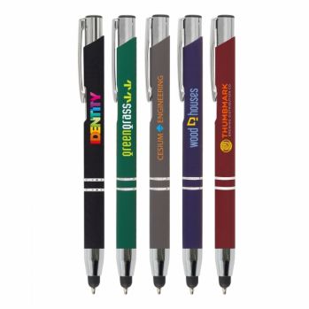 Full Colour Printed Crosby Soft Touch Stylus Ballpen