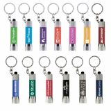 Promotional Engraved McQueen Soft Touch Keyring Torch