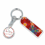 Recycled Eco Trolley Mate Keyring - Rectangle
