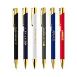 Engraved Crosby Soft Touch Gold Pen