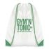 Branded White Coloured Trim Pegasus Drawstring Bag