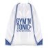 Branded White Coloured Trim Pegasus Drawstring Bag