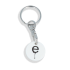 Recycled Eco Trolley Chip Keyring - Round