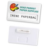 Recycled Eco Name Badge - Safety Pin Fitting
