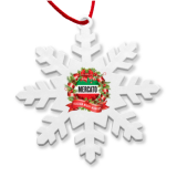 Recycled Eco Snowflake Christmas Decoration