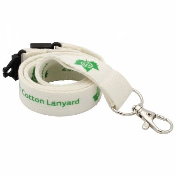 Promotional 15mm Organic Cotton Lanyards