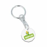 Compostable Eco Trolley Chip Keyring - New Shape