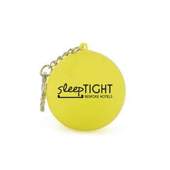 Promotional Smiley Face Soft Stress Keyring