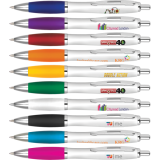 Full Colour Printed Curvy Pens - Express & Short Run