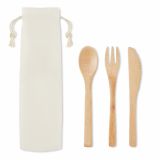 Promotional Bamboo Re-Usable Cutlery Set