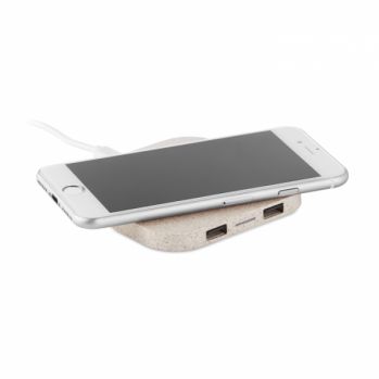 Promotional Wheat Square Wireless Charger