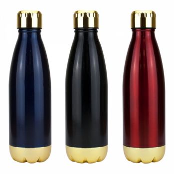 Promotional Miami Vacuum Flask - Gold Trim