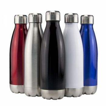 Promotional Miami Vacuum Flask - Stainless Trim