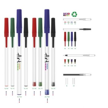 BIC Round Stic Ecolutions Mix & Match Ballpen