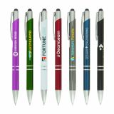 Promotional Full Colour Crosby Shiny Pen w/Top Stylus